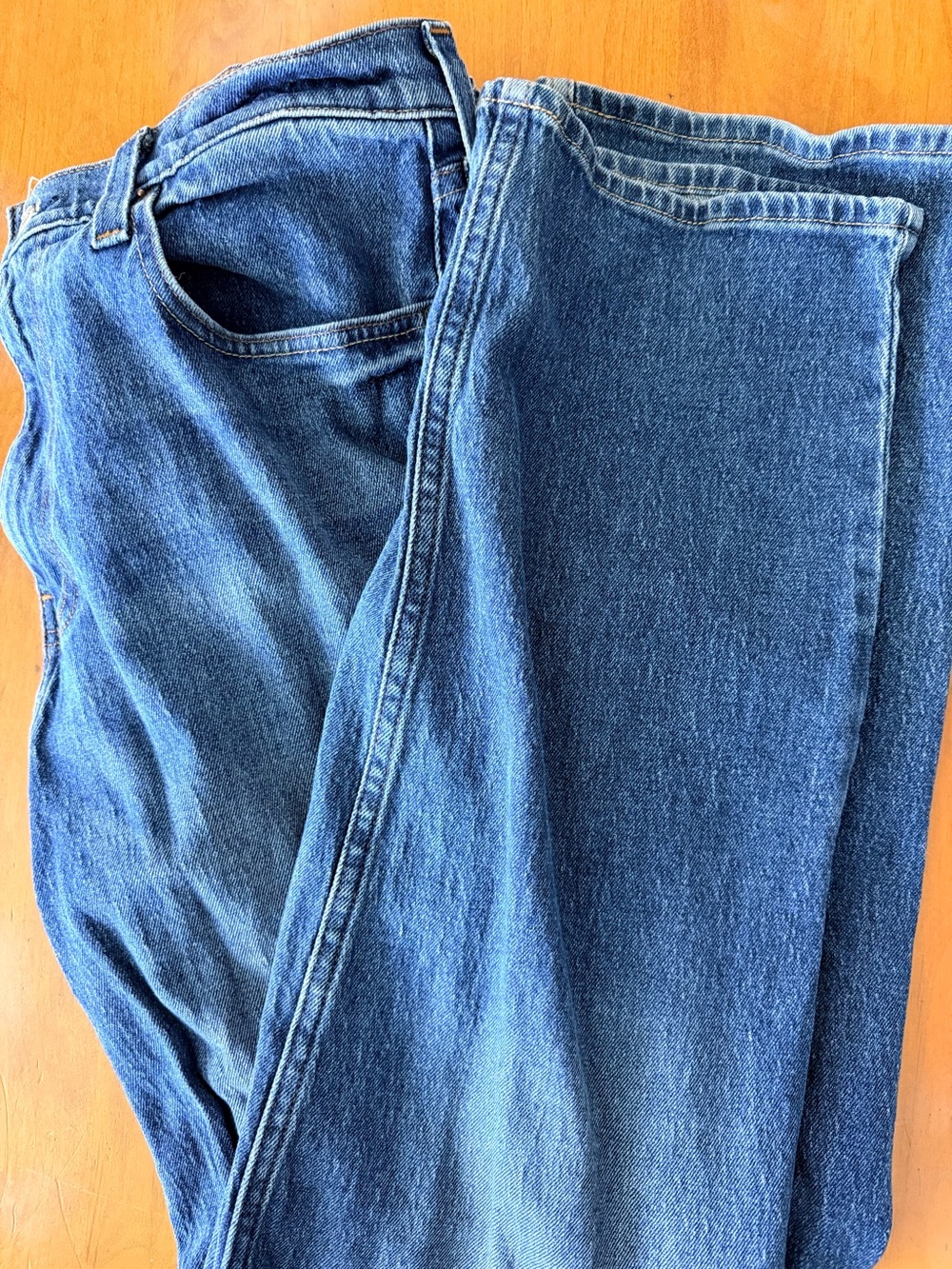 Classic Dark Blue Denim Jeans